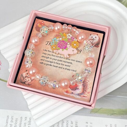 Hedgehog Gifts for Hedgehog Lovers Hedgehog Bracelet Jewelry Inspiration Gift for Women Daughter Granddaughter Birthday Gifts in Kuwait