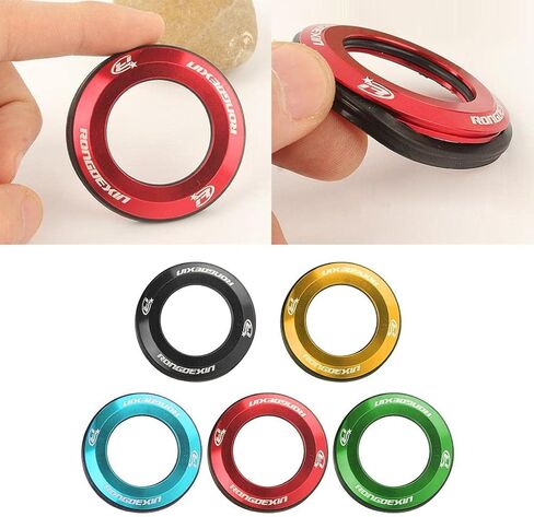 غطاء مميز للدراجة الأمامية شوكة الغسالة غسالة الغبار ، MTB ROAD BICYCLE STEM CAP - Superlight & Frantability Aluminium Aluminium in Saudi Arabia