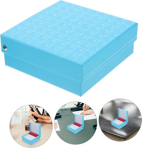 HEALLILY Microcentrifuge Tube Cryogenic Storage Holder Box for Lab Sample Organization Sturdy and Material for Easy Retrieval in Saudi Arabia