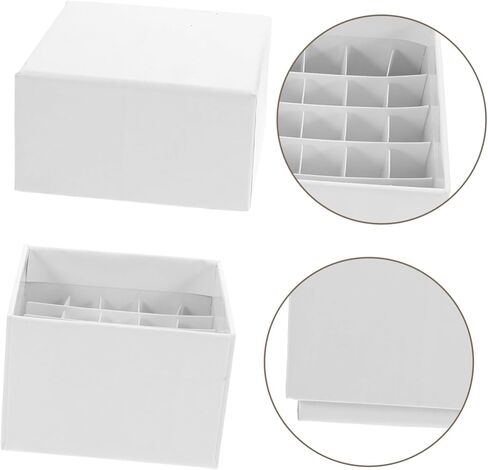 25 GRIDS Cardboard مربع تخزين مربع مربع لعينات أنبوب قابلة للتكديس منظم لاستخدام الفريزر الفعال للمستلزمات المختبرية in Kuwait