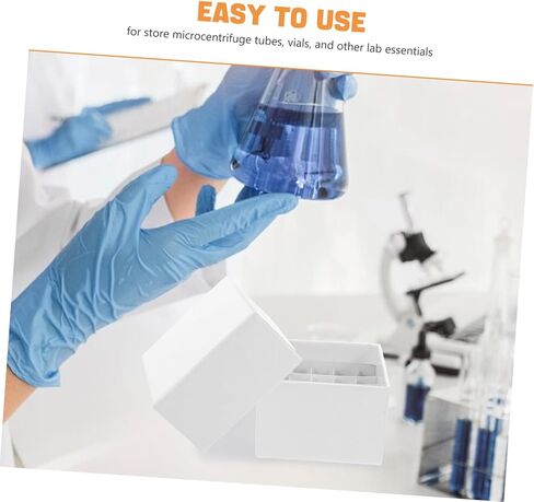 Homoyoyo Cardboard Cryogenic Storage Box Covers Stackable Lab Freezer Box for Microcentrifuge Tubes Efficient Sample Organization and Space Optimization in Saudi Arabia