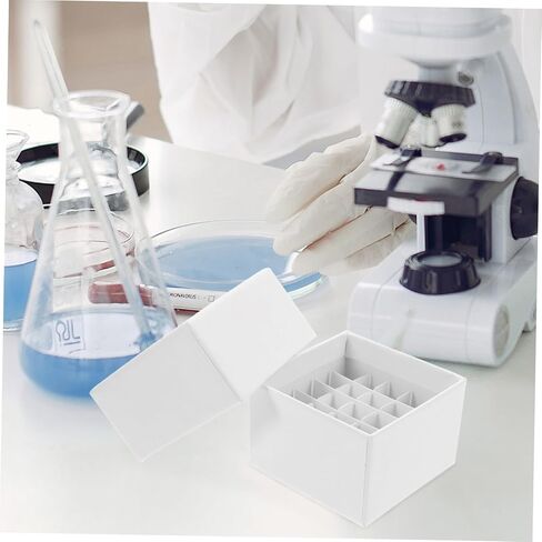 Homoyoyo Cardboard Cryogenic Storage Box Covers Stackable Lab Freezer Box for Microcentrifuge Tubes Efficient Sample Organization and Space Optimization in Saudi Arabia