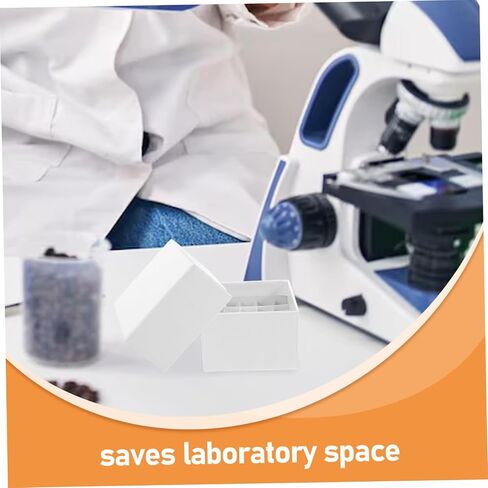 Homoyoyo Cardboard Cryogenic Storage Box Covers Stackable Lab Freezer Box for Microcentrifuge Tubes Efficient Sample Organization and Space Optimization in Saudi Arabia