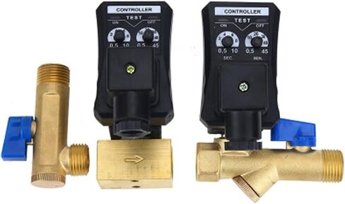 1/2" DN15 Automatic Electronic Drainer 12V/24V DC 110V/220V AC Electronic Timer Air Compressed Gas Tank Drain Valve(Ac220v,Opt-B) in Saudi Arabia