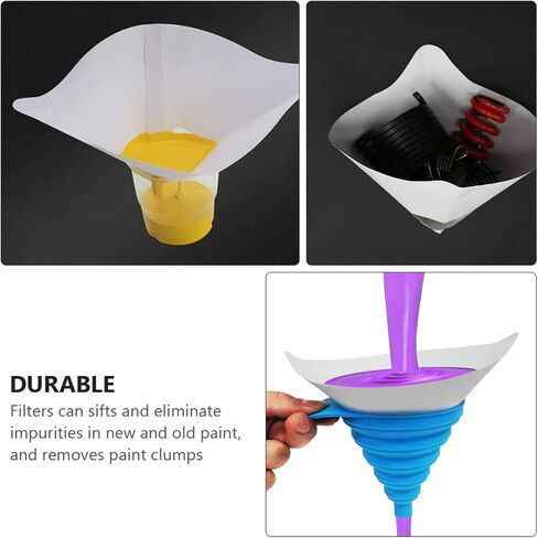 Pretyzoom 100pcs Paint Paint Filter Paper Paper Courser Nylon Mesh Clacker لطلاء السيارات in Saudi Arabia