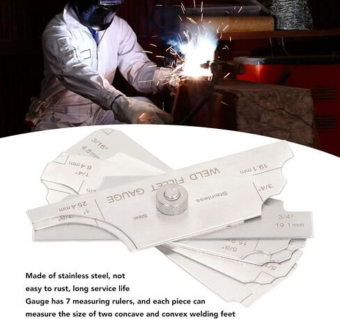 Weld Seam Weld Fillet Stainless Steel Metric and Inch Welding Cam Welding Measuring Inspection Tool in Saudi Arabia