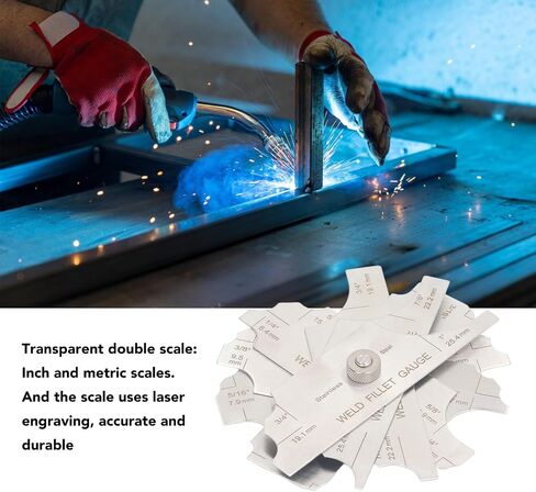 Weld Seam Weld Fillet Stainless Steel Metric and Inch Welding Cam Welding Measuring Inspection Tool in Saudi Arabia