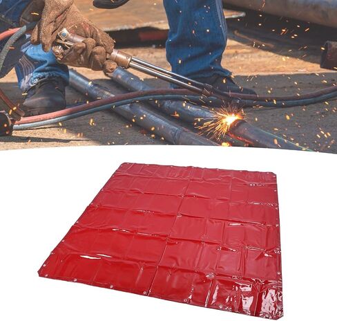 Protective Screen Welding Screen 5.7x5.7ft Red Flame Retardant Water Proof Level 6 Protective Polyethylene Welding Curtain for Workshop in Saudi Arabia