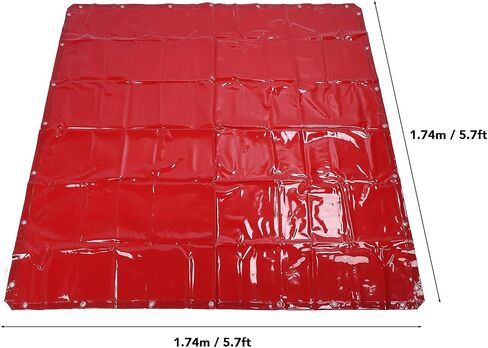 Protective Screen Welding Screen 5.7x5.7ft Red Flame Retardant Water Proof Level 6 Protective Polyethylene Welding Curtain for Workshop in Saudi Arabia