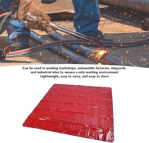 Protective Screen Welding Screen 5.7x5.7ft Red Flame Retardant Water Proof Level 6 Protective Polyethylene Welding Curtain for Workshop in Saudi Arabia
