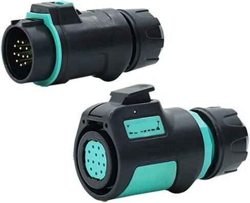 K20 reverse aviation socket 2-3-4 core 5-7-9-12 pin LED power signal fast male and female connector(12 pin plug M12 connector 5A200V) in Saudi Arabia