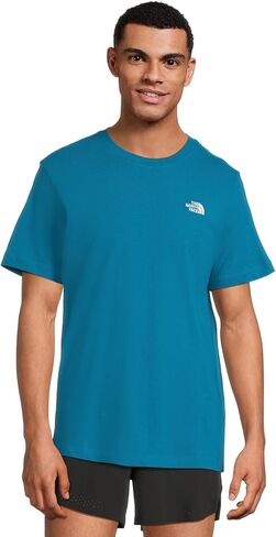 THE NORTH FACE Men's Evolution Simple Dome Short-Sleeve Tee (Standard & Big Size) | Cotton Shirt with The Classic Logo TNF Black in Kuwait