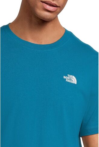 THE NORTH FACE Men's Evolution Simple Dome Short-Sleeve Tee (Standard & Big Size) | Cotton Shirt with The Classic Logo TNF Black in Kuwait