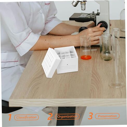 Centrifugal Tube Paper Box Grid Freezer Storage for Microcentrifuge and Cryogenic Tubes Paper Organizer for Laboratory Testing in Saudi Arabia