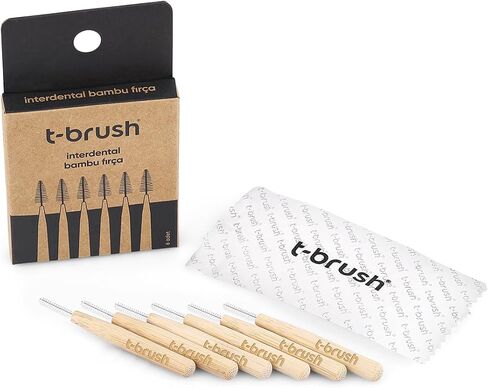 T-Brush Interdantel Bamboo Brush - 6 Pieces - 0,45mm in Saudi Arabia
