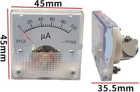 91C4-UA 50UA-500UA AMMETER 45 * 45MM (50UA) in Kuwait