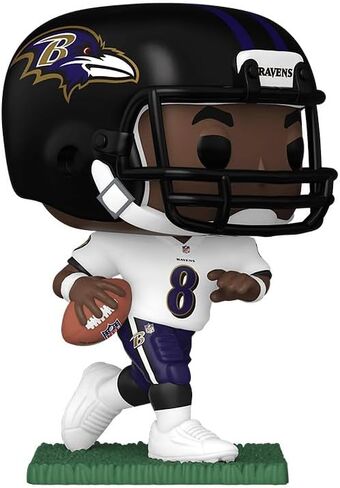 Football: Ravens - Lamar [Jackson] Vinyl Figure Collectibles Bundle with Compatible Funko Pop Box Protector in Kuwait