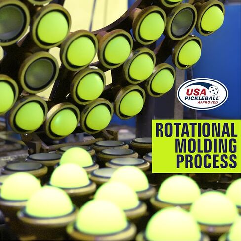 S-40 Outdoor Pickleball Balls - 40 Holes, Approved by The USAPA - Durable PE Material, Seamless Construction, Tournament Grade, 3/12/40/100 Pack - Pickleballs in Kuwait