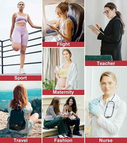 Compression Socks for Women Men 15-20 mmHg Knee High Support for Nurses, Travel, Pregnancy, Athletic in Saudi Arabia