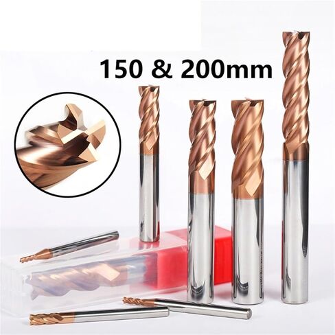 Mill 4 Flutes 150mm 200mm 10Pcs(8X60X8DX200L) in Saudi Arabia