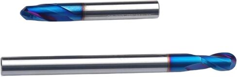 R0.5mm-r6mm 2 مزامير الكرة المذبحة الطواحين (0.5/0.75/1/1.5/2/2.5/3/3.5/4/5/6 مم) 1pc (R1.25x50L) in Saudi Arabia
