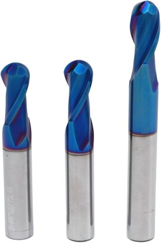 R0.5mm-r6mm 2 مزامير الكرة المذبحة الطواحين (0.5/0.75/1/1.5/2/2.5/3/3.5/4/5/6 مم) 1pc (R1.25x50L) in Saudi Arabia