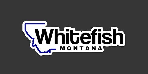 Whitefish - Montana - ملصقات منتجع التزلج in Saudi Arabia