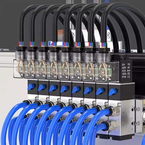 1/4 "NPT Solenoid Valve 4V210-08 12V/24V/110V/220V ملف كهربائي واحد يعمل بالطيار 2 الموضع 5 طريقة اتصال الوصل (DC24V) in Kuwait