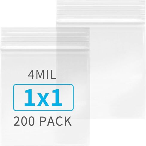 3" x 4" 4 Mil Clear Plastic Zip Bags, Bulk of 120pcs Small Business Storage Bag with Resealable Zipper Top Bag for Pills, Jewelry, Travel, Packaging in Kuwait
