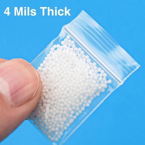 3" x 4" 4 Mil Clear Plastic Zip Bags, Bulk of 120pcs Small Business Storage Bag with Resealable Zipper Top Bag for Pills, Jewelry, Travel, Packaging in Kuwait