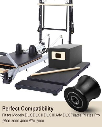 Gym Replacement Wheel Rollers Fit for Total Trainer DLX DLX II DLX III Adv DLX Pilates Pilates Pro 2500 3000 4000 570 2000, 4PCS in Saudi Arabia