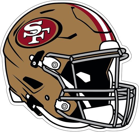 Siskiyou Sports NFL San Francisco 49ers Helmet Auto Decal, Team Colors, One Size in Saudi Arabia