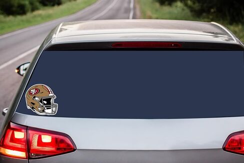 Siskiyou Sports NFL San Francisco 49ers Helmet Auto Decal, Team Colors, One Size in Saudi Arabia