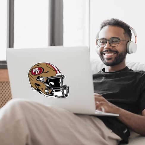 Siskiyou Sports NFL San Francisco 49ers Helmet Auto Decal, Team Colors, One Size in Saudi Arabia