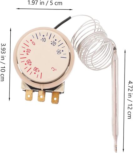 ترموستات ميكانيكية قابل للتعديل للثلاجات والتجميد التحكم في درجة الحرارة من 30 ℃ إلى 30 ℃ لحالات العرض وخزائن التبريد in Saudi Arabia