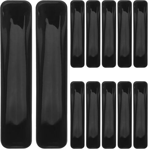 20pcs Stick on Drawer Pulls: Plastic Self Adhesive Door Cabinet Handles Peel and Stick Cabinet Handles Push Pulls for Kitchen Sliding Door Black in Saudi Arabia
