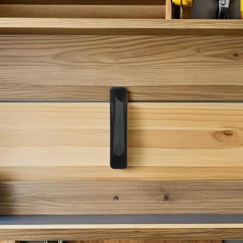 20pcs Stick on Drawer Pulls: Plastic Self Adhesive Door Cabinet Handles Peel and Stick Cabinet Handles Push Pulls for Kitchen Sliding Door Black in Saudi Arabia