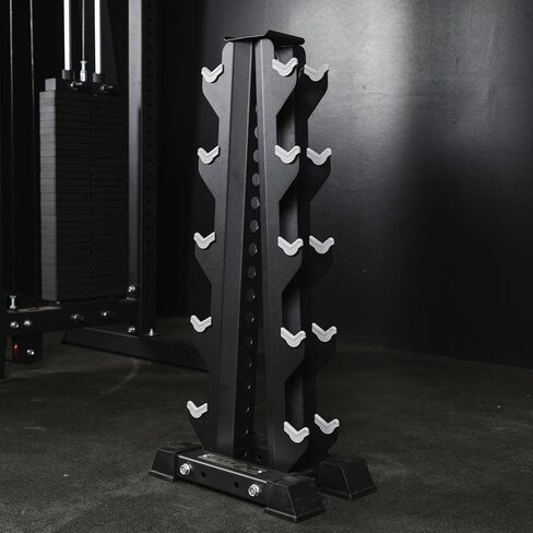 Titan Fitness 5 زوج رف Dummbell الرأسي أو البرج أو تكوين الإطار A ، يناسب 10 دمبل يصل إلى 50 رطلاً لكل منهما ، حواف الوضوح الواقية ، 500 رطل إجمالي ، إكسسوارات الصالة الرياضية المنزلية in Saudi Arabia