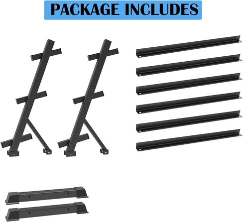 Dumbbell Rack Adjustable 3-Tier Weight Stand, 1100LB Capacity Heavy Duty Weight Storage Rack for Home Gym in Kuwait