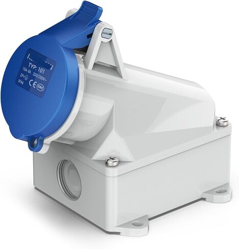 Single-phase three-phase aviation mounted socket industrial 3P 4P 5P(16A 5P IP67) in Saudi Arabia