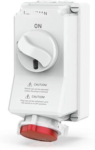 Mechanical interlock A mounted switch with socket 16-63A IP67/44(IP67 4P 63A) in Saudi Arabia