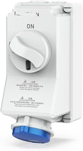 Mechanical interlock A mounted switch with socket 16-63A IP67/44(IP67 4P 63A) in Saudi Arabia
