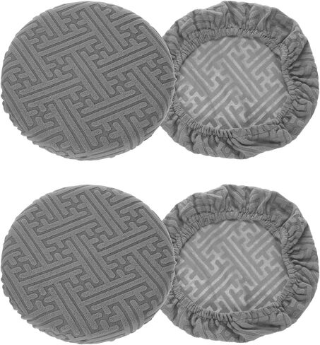 براز البراز Uxcell 2PCS Round ، 12-14 "Soft Soft Circle Circle Cushion Cushion Slipcover لمطعم Home Hotel Bar ، الأحمر in Saudi Arabia