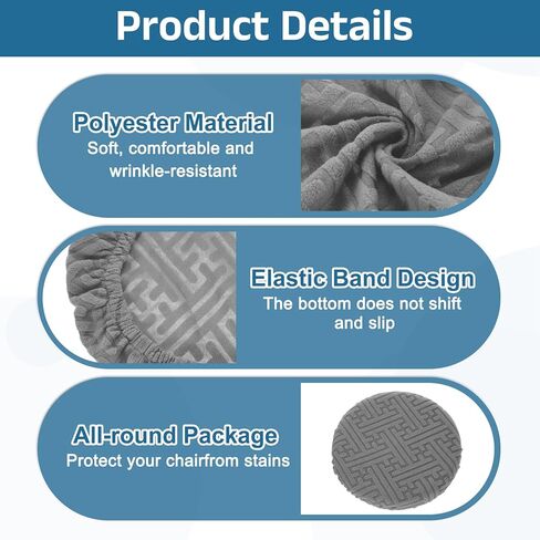 براز البراز Uxcell 2PCS Round ، 12-14 "Soft Soft Circle Circle Cushion Cushion Slipcover لمطعم Home Hotel Bar ، الأحمر in Saudi Arabia