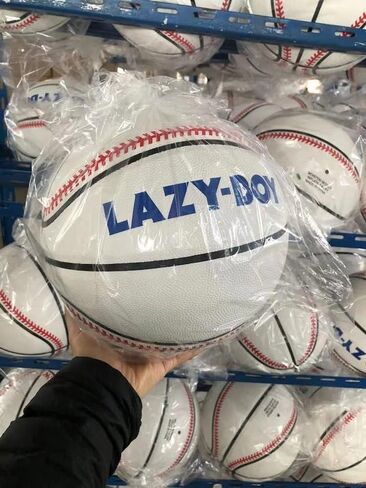 Lazy-Boy Basketball - Regulation Size Real Ball with Baseball Design - Milwaukee Beers Costume Prop Accessory in Saudi Arabia