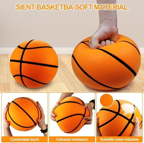 Silent Basketball,2025 New Dribble kjsdsss Silent Basketball,Silent Basket-Ball DribblingIndoor,Foam BasketballIndoor Training Ball for Various Indoor Activities (Orange, NO.7) in Kuwait
