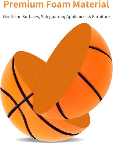 Silent Basketball,2025 New Dribble kjsdsss Silent Basketball,Silent Basket-Ball DribblingIndoor,Foam BasketballIndoor Training Ball for Various Indoor Activities (Orange, NO.7) in Kuwait