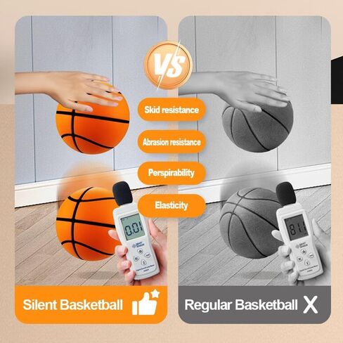 Silent Basketball,2025 New Dribble kjsdsss Silent Basketball,Silent Basket-Ball DribblingIndoor,Foam BasketballIndoor Training Ball for Various Indoor Activities (Orange, NO.7) in Kuwait