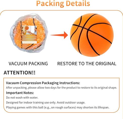 Silent Basketball,2025 New Dribble kjsdsss Silent Basketball,Silent Basket-Ball DribblingIndoor,Foam BasketballIndoor Training Ball for Various Indoor Activities (Orange, NO.7) in Kuwait