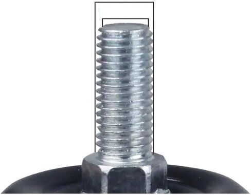 1 Piece/2 inch Swivel Caster M8/M10/M12 Screw/Double Bearing Swivel Brake Wheel/Silent Caster(Universal-8x15mm) in Saudi Arabia
